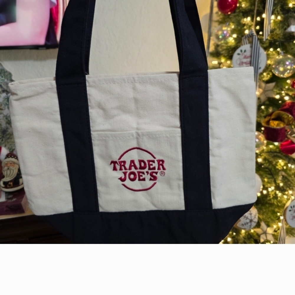Trader Joe's Mini Canvas Tote Bag